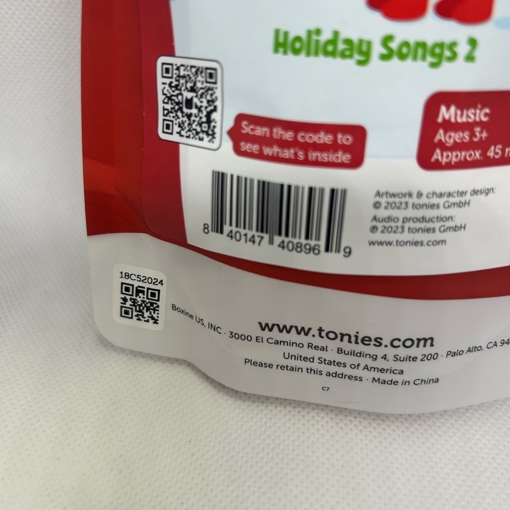 Tonies Favorite Childrens Songs Holiday Songs 2 Reindeer Audio Character - Picture 8 of 8